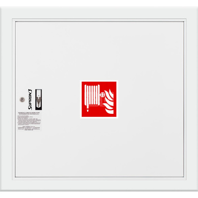 Hydrant DN 25 wnękowy, wąż 20 m, zamek patent, RAL 9003