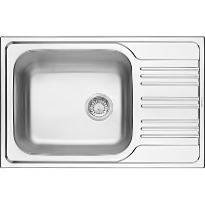 Zlew. xylo dekor 1k z/ko 780x500x180, 3,5" + osprzęt