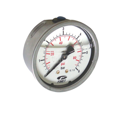 Manometr glicerynowy aksjalny G1/4  MG3A-INOX 63 0-40 G1/4B /D+C+QK+Z