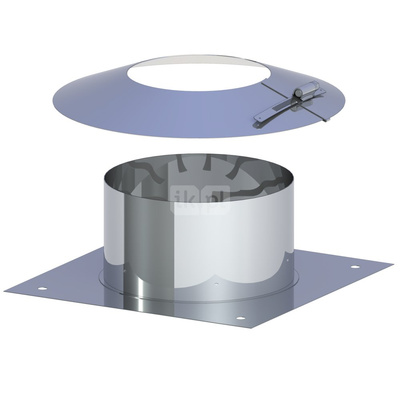 Przykrycie wylotu komina (stal nierdzewna) fi80/125mm