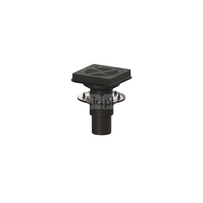 Wpust parkingowy Ecoguss DN100, odpływ pionowy, z kwadratową nasadką