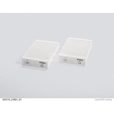 Zestaw filtrów F7 i G4 do recoVAIR 150/4, zestaw zawiera 2 sztuki fitrów klasy F7 i G4 (nawiew/wywiew)