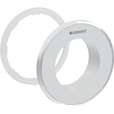 Rozetka Geberit do zdalnego uruchamiania spłukiwania typ 10, okrągły, przycisk podtynkowy: Chrom matowy / Z powłoką easy-to-clean