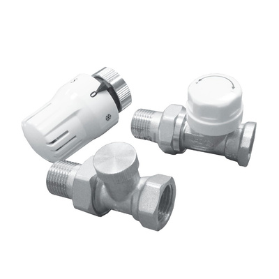 7024 Komplet termostatyczny prosty do podłączenia grzejnika DN15, PN10