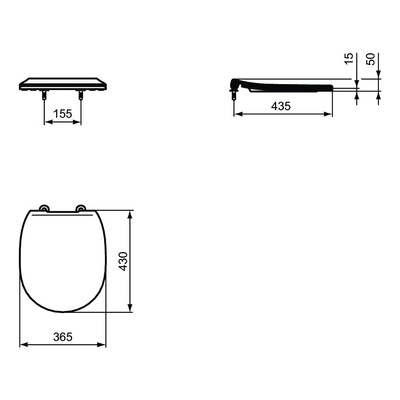 CONNECT DESKA SEDESOWA ZWYKŁA THIN