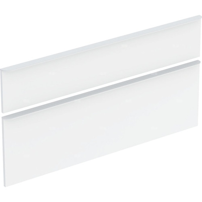 Zestaw frontów szuflad do szafki pod umywalkę podwójną GEBERIT, kol. biały wysoki połysk szer.1200 mm