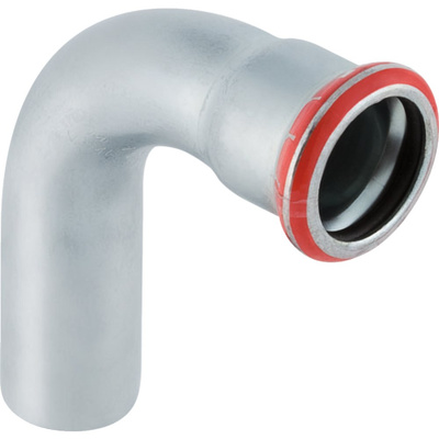 Kolano 90' GEBERIT Mapress C-Stahl jednokielichowe, stal (ocynk galwaniczny/elektrolityczny) (ocynk), 88.9 mm, DN 80 x 88.9 mm x DN 80 (końcówka wciskana x mufa zaprasowywana) z uszczelką