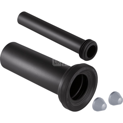 Zestaw przyłączeniowy Geberit do wiszącej miski WC, długość 30 cm: d=110mm, d1=45mm, Chrom matowy