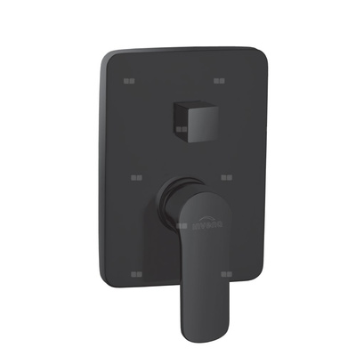 Podtynkowa bateria natryskowa 2-funkcyjna Siros czarna