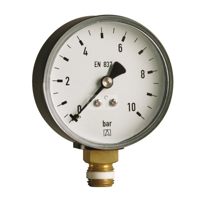 Manometr z rurką Bourdona AFRISO RF standardowy 0/25 bar G1/4B radialne fi 50 mm, kl. 1.6%