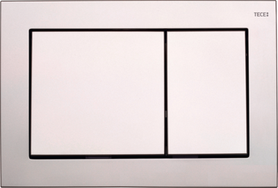 Przycisk spłukujący do WC podwójny TECEBASE chrom mat 9240702