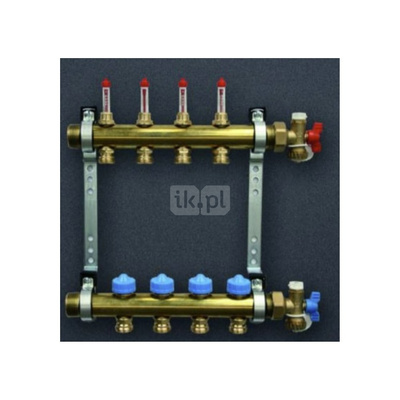 Pakiet rozdzielacz HKV 5 z przepływomierzami, zawory + końcowki