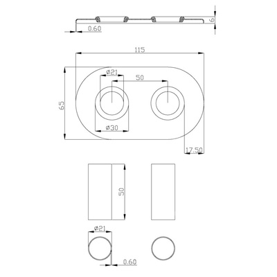 Grzejnik łazienkowy drabinkowy grafit z akcesoriami