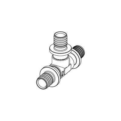 Trójnik TECE flex brąz 32 GZ