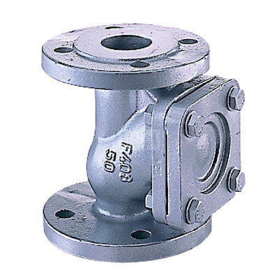 Zawór zwrotny kołnierzowy, zamknięcie kulowe do instalacji ciśnieniowych, typ 408X, Pnom 1,6 MPa, DN 80