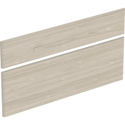 Zestaw frontów szuflad do szafki pod umywalkę podwójną GEBERIT, kol. wiąz jasny szer.1200 mm