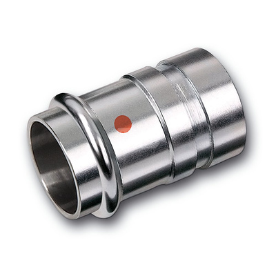 Nypel SANHA NiroTherm Press, stal nierdzewna, 108 mm x 114 mm (zw x GW)