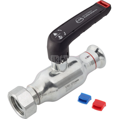 Zawór kulowy z półśrubunkiem z płaskim uszczelnieniem GW Steel - 42 G1 3/4"