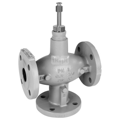 Zawór 3-drogowy, kołnierzowy, DN80, PN6, Kvs=100