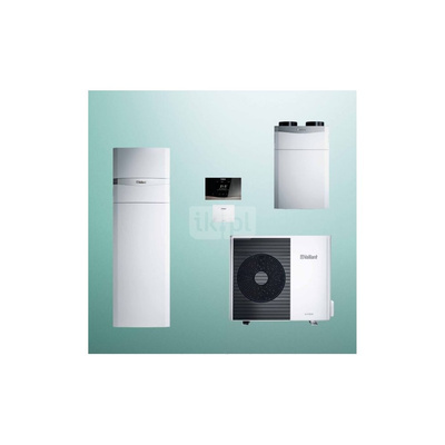 Pakiet Systemowy OZE - Pompa ciepła powietrzna powietrze-woda monoblok VAILLANT VWL 75/6A aroTHERM plus 7 kW 400 V + Centrala grzewcza uniTOWER VIH QW 190/6E + Moduł komunikacji internetowej VR 940f + Rekuperator recoVAIR VAR 360/4 + Regulator sensoCOMFOR