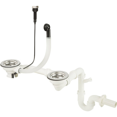 Osprzęt do zlewozmywaków granitowych space-saver 1,5 i 2-kom. 3,5" z korkiem automatycznym