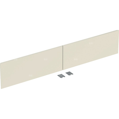 Zestaw frontów szuflad (2 szt.) do dolnej szafki pod umywalkę z dwoma szufladami GEBERIT ONE, kol. piaskowoszary  wysoki połysk