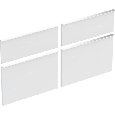 Zestaw frontów szuflad do szafki pod umywalkę podwójną GEBERIT iCon, kol. biały matowy szer.1200 mm