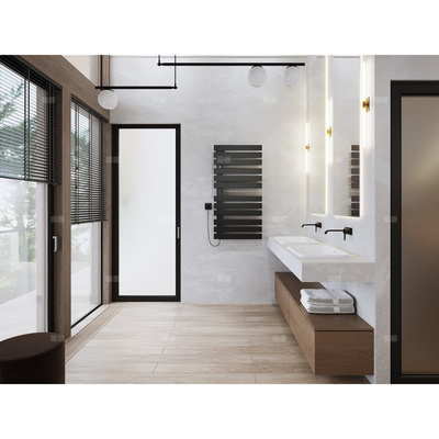 GRZEJNIK ELEKTRYCZNY NAMELESS SMART AIR ELECTRO NAMED-60/120C31LU PODTYNKOWE LEWE C31 BLACK MAT