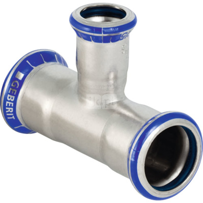 Trójnik GEBERIT Mapress Edelstahl FKM redukcja 90' stal nierdzewna 76.1 mm x 22 mm x 76.1 mm MZ