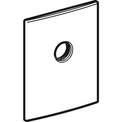 Płytka przykrywająca Geberit ze stali nierdzewnej, do syfonu podtynkowego do zlewu