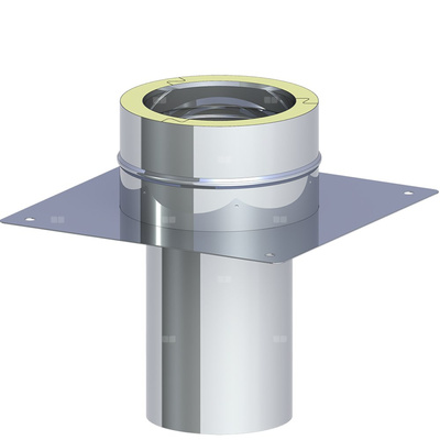 Płyta fundamentowa dla podwyższenia komina fi 150mmmax. wysokość od podstawy 1,5m max. wysokość od podstawy 1,5m