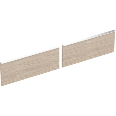 Zestaw frontów szuflad do dolnej szafki pod dwie umywalki GEBERIT iCon, kol. dąb szer.1200 mm