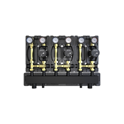 Zestaw DZGP-ECF-12/ z trzema grupami z zaw. termost. 20-45' C z pompami DEFRO ECOFLOW ENERGY