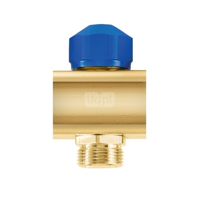 Element przedłużający mosiężny z zaworem do siłownika - G1" L = 50 mm (M30x1.5)