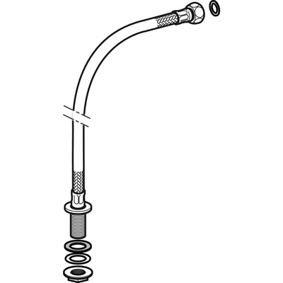 Wężyk podłączeniowy Geberit z nakrętką, do zaworów napełniających typy 380 i 383