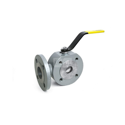 Zawór kulowy trójdrożny EFAR WKHT DN 50 kołnierz x kołnierz x kołnierz