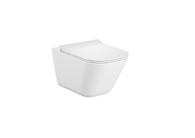 Zestaw miska WC podwieszana Roca Gap Square 54cm z deską wolnoopadającą biały A34H472000