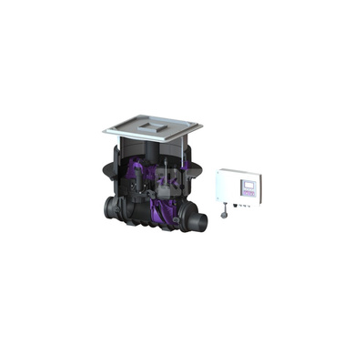 Zawór zwrotny z pompą Pumpfix F Komfort DN100 z pokrywą pod płytki