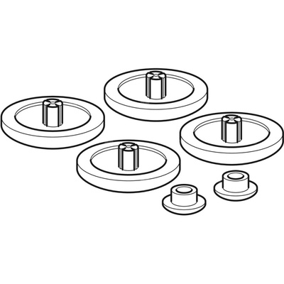 Zestaw odbojników Geberit do pokrywy deski sedesowej (2 szt.)