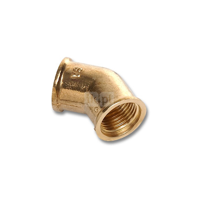 Kolano 45' SANHA 615, mosiądz, 3/4'' (GW x GZ)