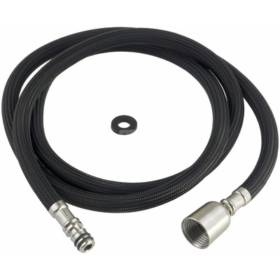 Wąż nylonowy do bateria z wyciąganą wylewką 150 cm, z przegubem, nakrętka g1/2"