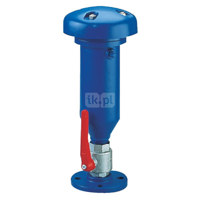 Zawór odpowietrzająco-napowietrzający (izolujący) do wody czystej, typ VE320, Pnom 2,5 MPa, DN 65