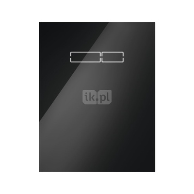 TECElux - górna obudowa szklana z elektronicznym uruchamianiem "sen-Touch", szkło czarne