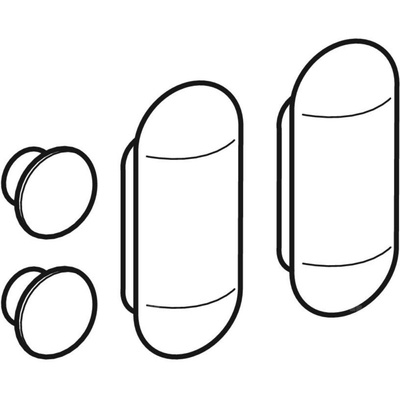 Zestaw odbojników Geberit do pokrywy deski sedesowej (4 szt.)