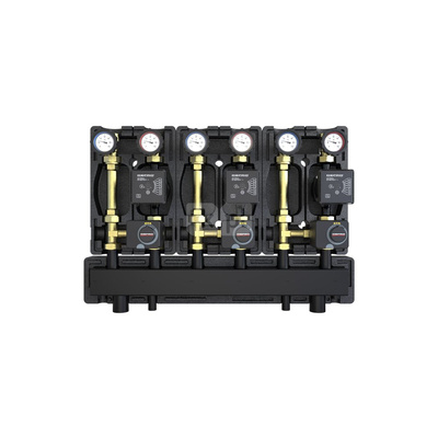 Zestaw DZGP-ECFP-08-SR/ z trzema grupami miesz. z siłownikiem, z pompami DEFRO ECOFLOW ENERGY PLUS