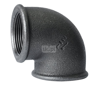 Kolano nakrętne czarne 2 1/2'' A1 STRONG