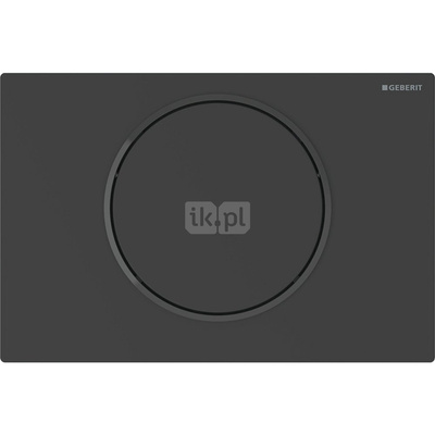 Elektryczny zestaw uruchamiający WC Geberit, Sigma10, 12cm, stal nierdz., czarny mat, easy-to-clean