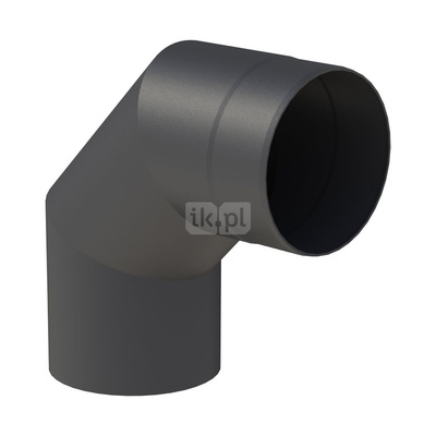 Kolano 90st. fi180mm, kolor czarny