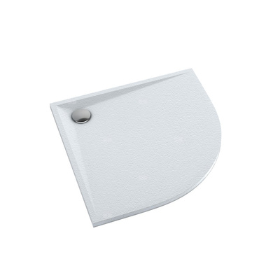 Schedpol Brodzik kompozytowy Stabilsound Plus® Etrusco White Stone 90x90x3 cm R55, półokrągły