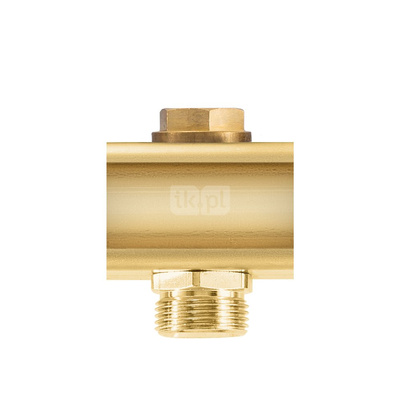 Element przedłużający mosiężny z zaworem regulacyjnym - G1" L = 50 mm